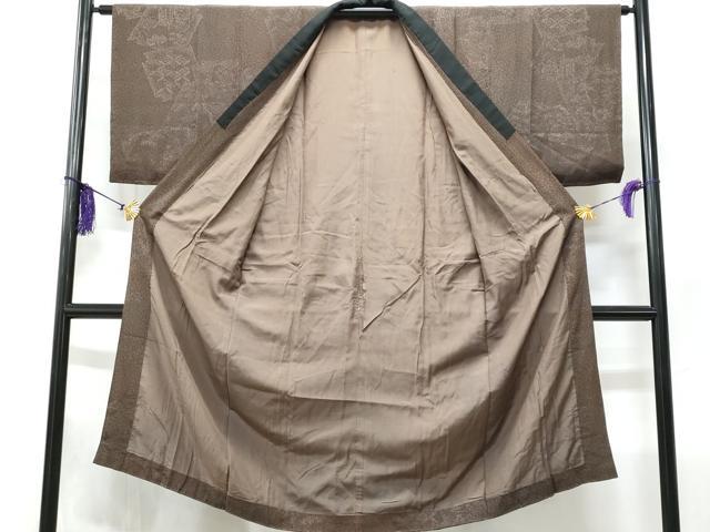 平和屋着物■男性 長襦袢 袷 草花文 正絹 逸品 CABC8936fb
