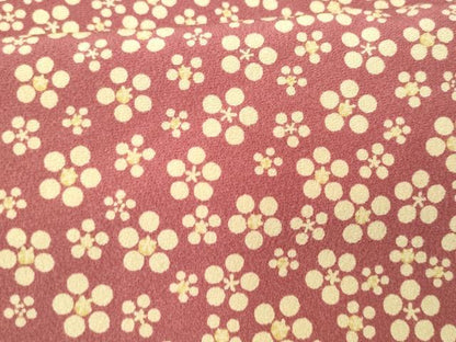 平和屋着物■上質な小紋　梅鉢　正絹　逸品　未使用　CABC8951fb
