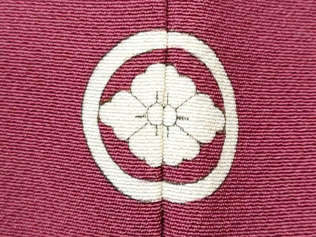 平和屋着物■上質な色無地 中紅色 正絹 逸品 CABC8975fb