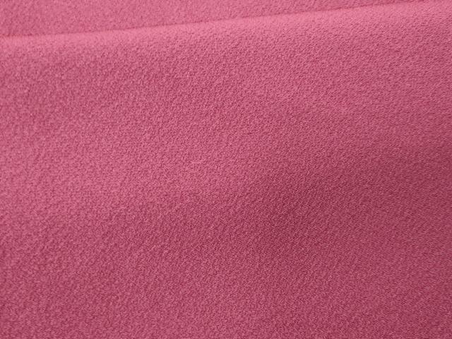 平和屋着物■上質な色無地 中紅色 正絹 逸品 CABC8975fb