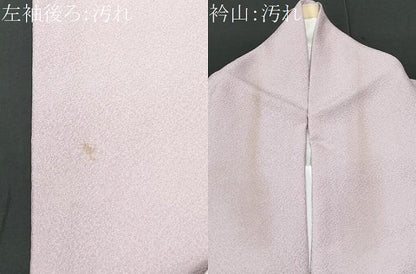 平和屋着物■訪問着　寿光織　立波文　銀彩　正絹　逸品　CABC8994fb