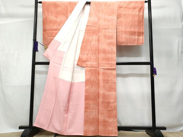 平和屋着物■上質な紬 霞文 正絹 逸品 未使用 CABC9029fb
