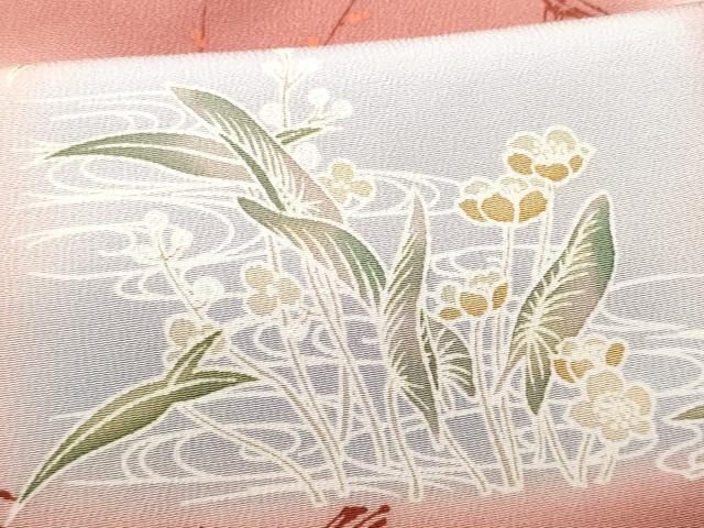 平和屋着物■訪問着　草花文　暈し染め　正絹　逸品　CABC9072fb