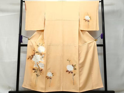平和屋着物■訪問着 枝花文 暈し染め 金彩 正絹 逸品 CABC9103fb