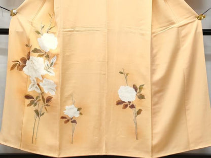 平和屋着物■訪問着 枝花文 暈し染め 金彩 正絹 逸品 CABC9103fb