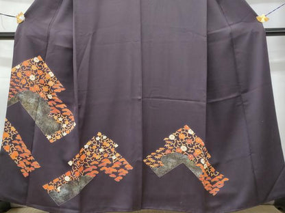 平和屋着物■訪問着 花唐草文 金彩 正絹 逸品 CABC9105fb