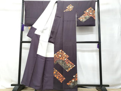 平和屋着物■訪問着 花唐草文 金彩 正絹 逸品 CABC9105fb