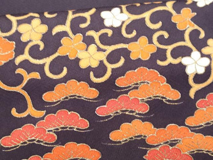 平和屋着物■訪問着 花唐草文 金彩 正絹 逸品 CABC9105fb
