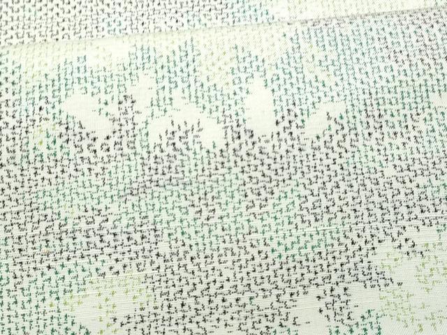 平和屋着物■上質な紬 笹竹文 正絹 逸品 CABC9130fb