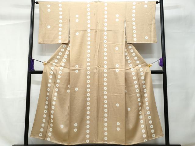 平和屋着物■上質な小紋 菊 正絹 逸品 CABC9138fb