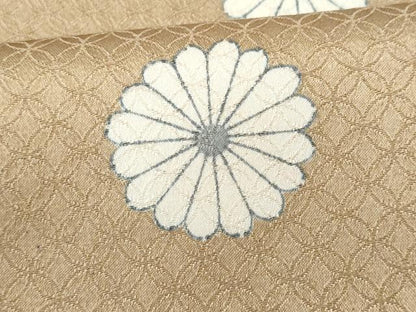 平和屋着物■上質な小紋 菊 正絹 逸品 CABC9138fb