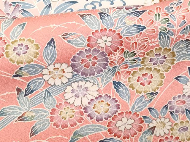 平和屋着物■訪問着 立波籬花文 暈し染め 正絹 逸品 CABC9143fb