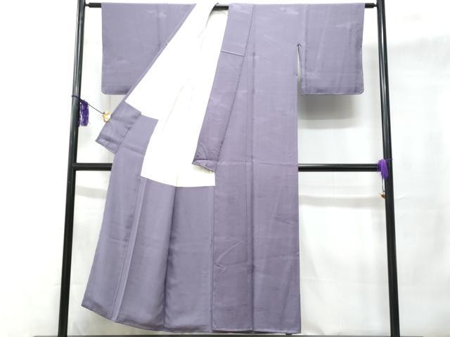平和屋着物■上質な色無地 紗島地紋 濃鼠色 正絹 逸品 CABC9175fb