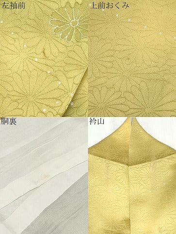 平和屋着物▼上質な小紋 地紋起こし 花尽し 暈し染め 正絹 逸品 CABC9282th