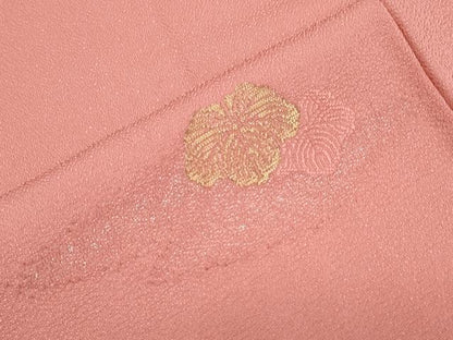 平和屋着物▼上質な小紋 寿光織 吉祥文 金銀糸 正絹 逸品 CABC9290th