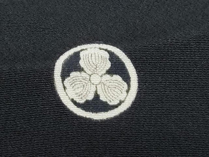 平和屋着物▼豪華黒留袖　刺繍　飛鶴文　金銀彩　正絹　逸品　CABC9331th