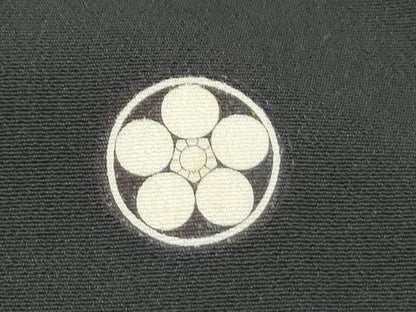 平和屋着物▼豪華黒留袖　駒刺繍　道長花文　金彩　正絹　逸品　CABC9333th