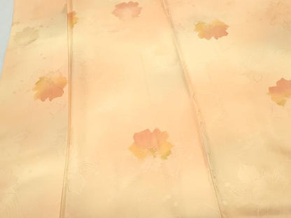 平和屋着物▼上質な小紋 地紋起こし 舞花文 暈し染め 正絹 逸品 CABC9358th