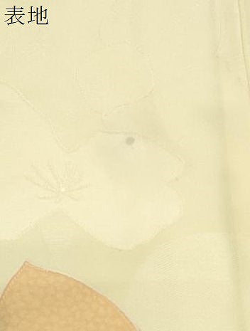 平和屋着物▼上質な小紋 地紋起こし 草花文 正絹 逸品 CABC9359th