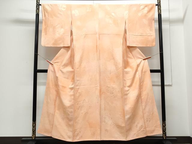 平和屋着物▼上質な小紋 草花地紋 暈し染め 正絹 逸品 CABC9403th