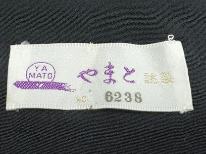 平和屋着物▼豪華黒留袖 総刺繍 風景文 金彩 やまと誂製 正絹 逸品 CABC9595th