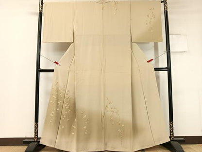 平和屋着物●中国三大刺繍 相良刺繍 総刺繍 駒刺繍 訪問着 枝垂れ花文 暈し染め 金糸 鈴乃屋扱い 正絹 逸品 CABC9609vp
