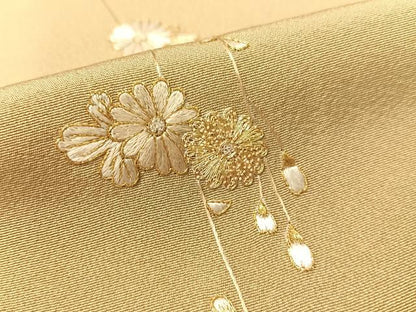 平和屋着物●中国三大刺繍 相良刺繍 総刺繍 駒刺繍 訪問着 枝垂れ花文 暈し染め 金糸 鈴乃屋扱い 正絹 逸品 CABC9609vp
