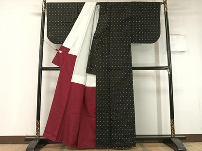 平和屋着物●本場大島紬 総絣 正絹 逸品 CABC9610vp