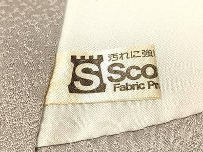 平和屋着物●訪問着 駒刺繍 絞り 正倉院花唐草文 金彩 正絹 逸品 CABC9611vp