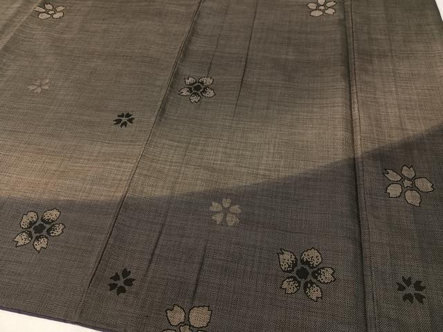 平和屋着物●訪問着 本場大島紬 9マルキ 舞桜 正絹 逸品 CABC9614vp