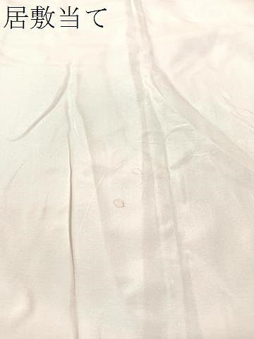 平和屋着物●振袖用長襦袢　無双仕立て　霞撫子地紋　中紅色　正絹　逸品　CABC9616vp