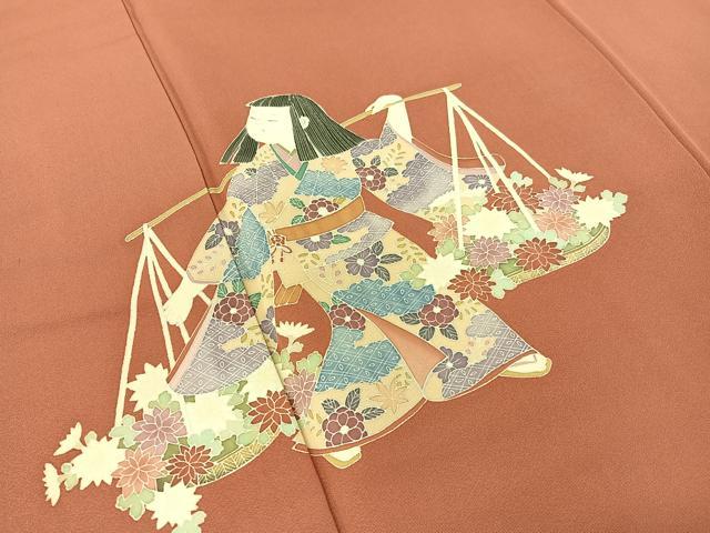 平和屋着物●訪問着 童子遊び 正絹 逸品 未使用 CABC9620vp