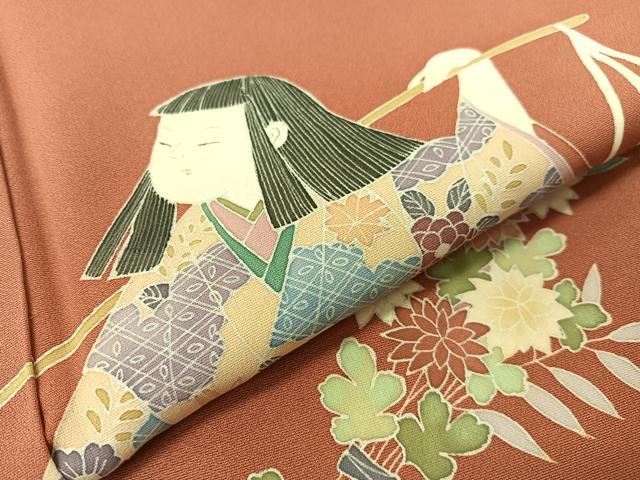 平和屋着物●訪問着 童子遊び 正絹 逸品 未使用 CABC9620vp
