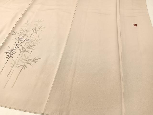 平和屋着物●訪問着 作家物 笹竹紫陽花文 正絹 逸品 CABC9626vp