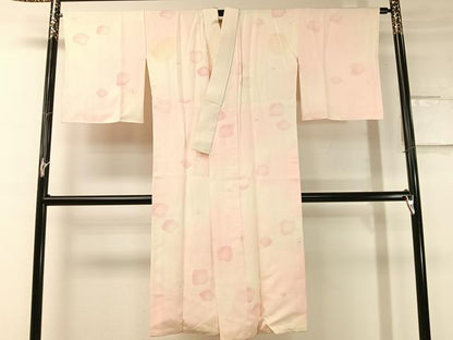 平和屋着物●長襦袢 袷 舞梅文 暈し染め 正絹 逸品 CABC9630vp