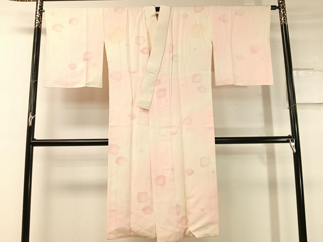 平和屋着物●長襦袢 袷 舞梅文 暈し染め 正絹 逸品 CABC9630vp