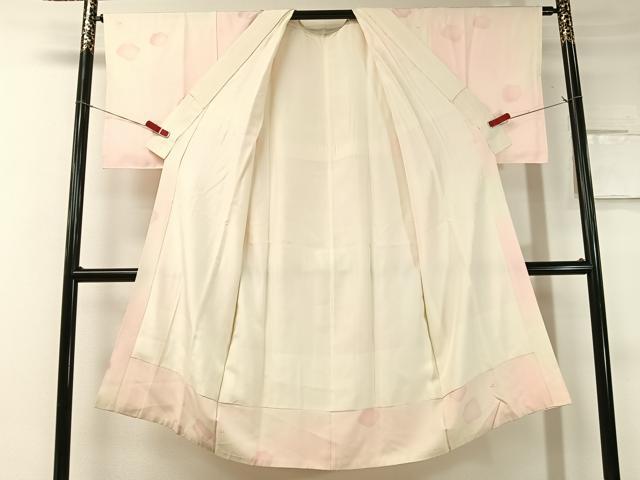 平和屋着物●長襦袢 袷 舞梅文 暈し染め 正絹 逸品 CABC9630vp