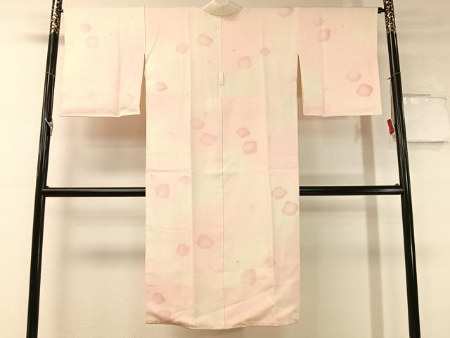 平和屋着物●長襦袢 袷 舞梅文 暈し染め 正絹 逸品 CABC9630vp