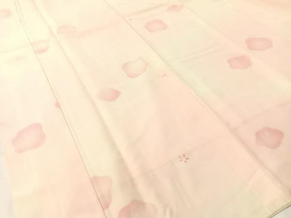 平和屋着物●長襦袢 袷 舞梅文 暈し染め 正絹 逸品 CABC9630vp
