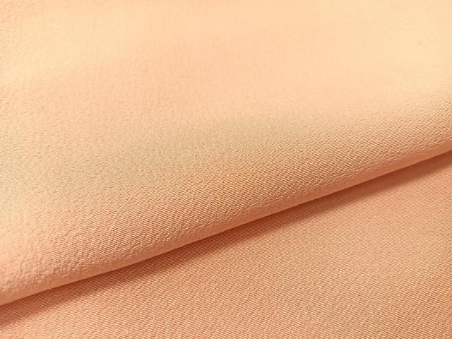 平和屋着物●上質な色無地 珊瑚色 正絹 逸品 CABC9631vp