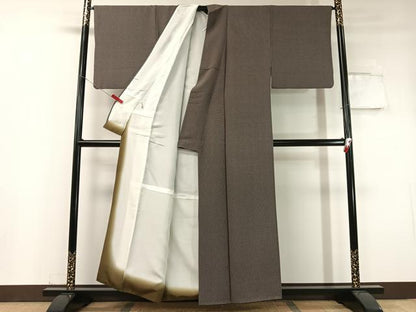 平和屋着物●江戸小紋 染士：西宮伊智郎 彫士：住田双光 角通し 正絹 逸品 CABC9634vp