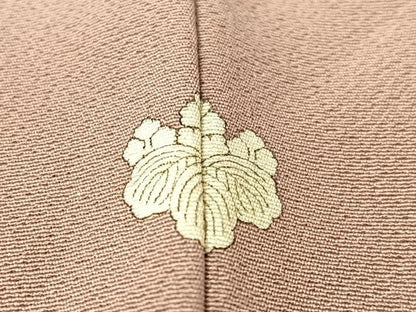 平和屋着物●上質な色無地 梅鼠色 正絹 逸品 未使用 CABC9636vp