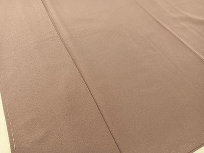 平和屋着物●上質な色無地 梅鼠色 正絹 逸品 未使用 CABC9636vp