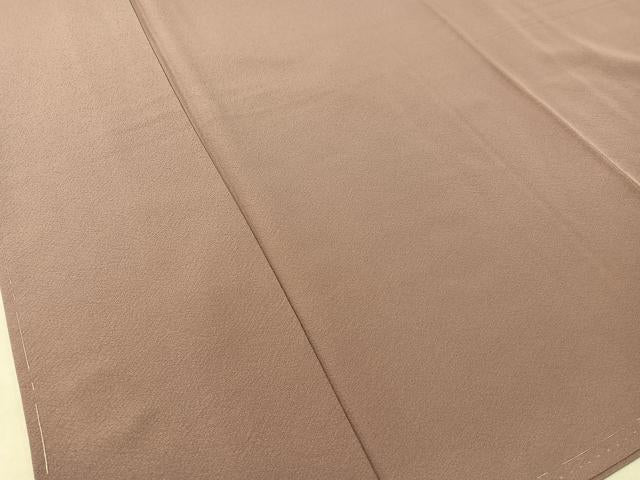 平和屋着物●上質な色無地 梅鼠色 正絹 逸品 未使用 CABC9636vp