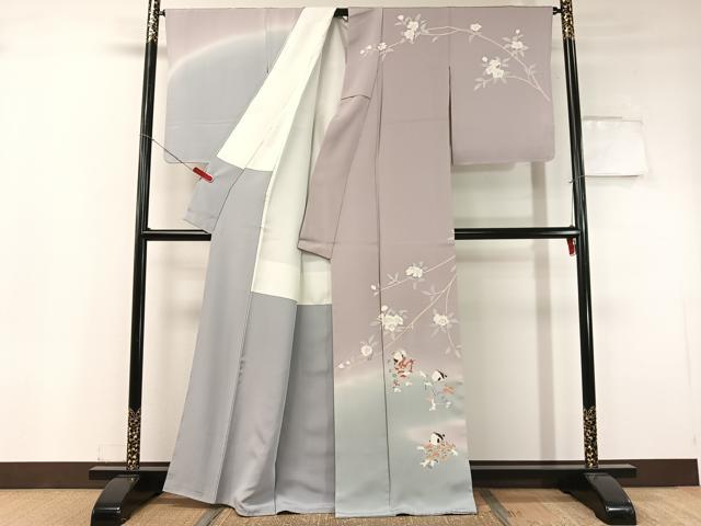 平和屋着物●訪問着 友禅 作家物 手描き 童子遊び 暈し染め 正絹 逸品 未使用 CABC9642vp