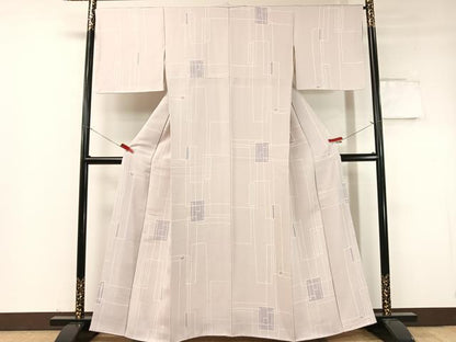 平和屋着物●上質な小紋 お召縮緬 ろうけつ染め 吉祥文様 正絹 逸品 未使用 CABC9643vp