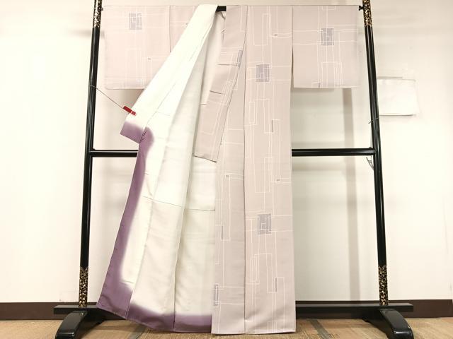 平和屋着物●上質な小紋 お召縮緬 ろうけつ染め 吉祥文様 正絹 逸品 未使用 CABC9643vp