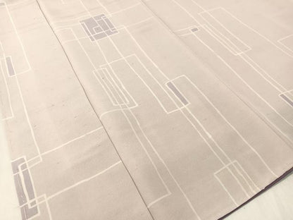 平和屋着物●上質な小紋 お召縮緬 ろうけつ染め 吉祥文様 正絹 逸品 未使用 CABC9643vp