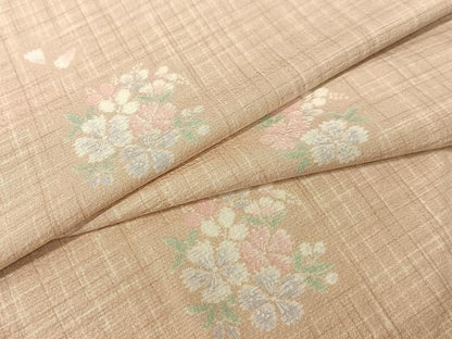 平和屋着物●上質な小紋 花丸文 ロング丈 正絹 逸品 CABC9649vp