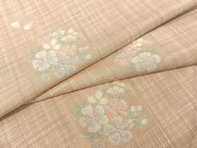 平和屋着物●上質な小紋 花丸文 ロング丈 正絹 逸品 CABC9649vp